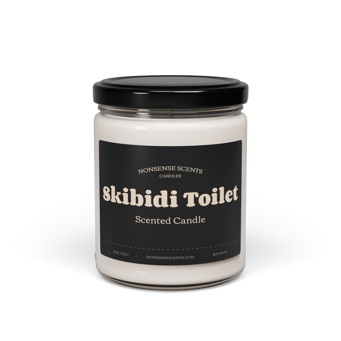 Skibidi Toilet Scented Candle - Funny Gag Gift Candle by Nonsense Scents