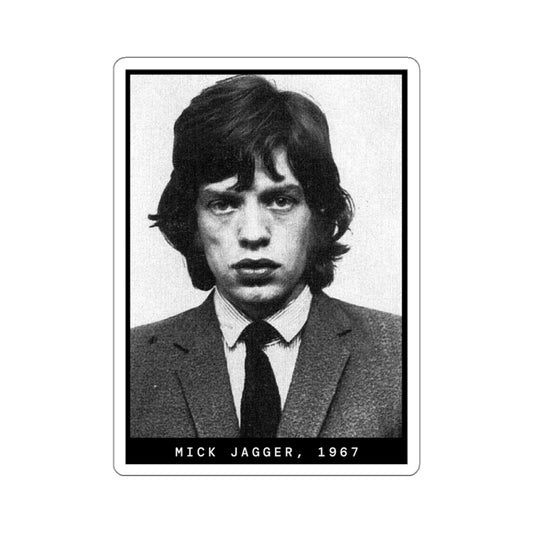 Mick Jagger, 1967 Singer Mugshot Sticker