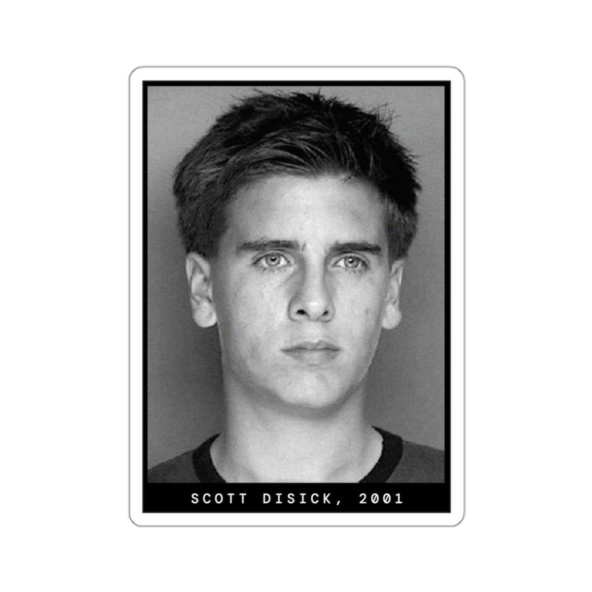 Scott Disick, 2001 Celebrity Mugshot Sticker