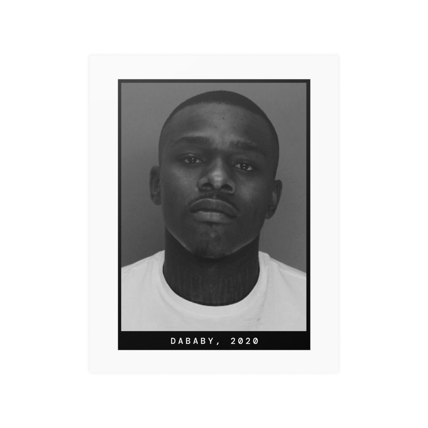 DaBaby, 2020 Rapper Mugshot Poster