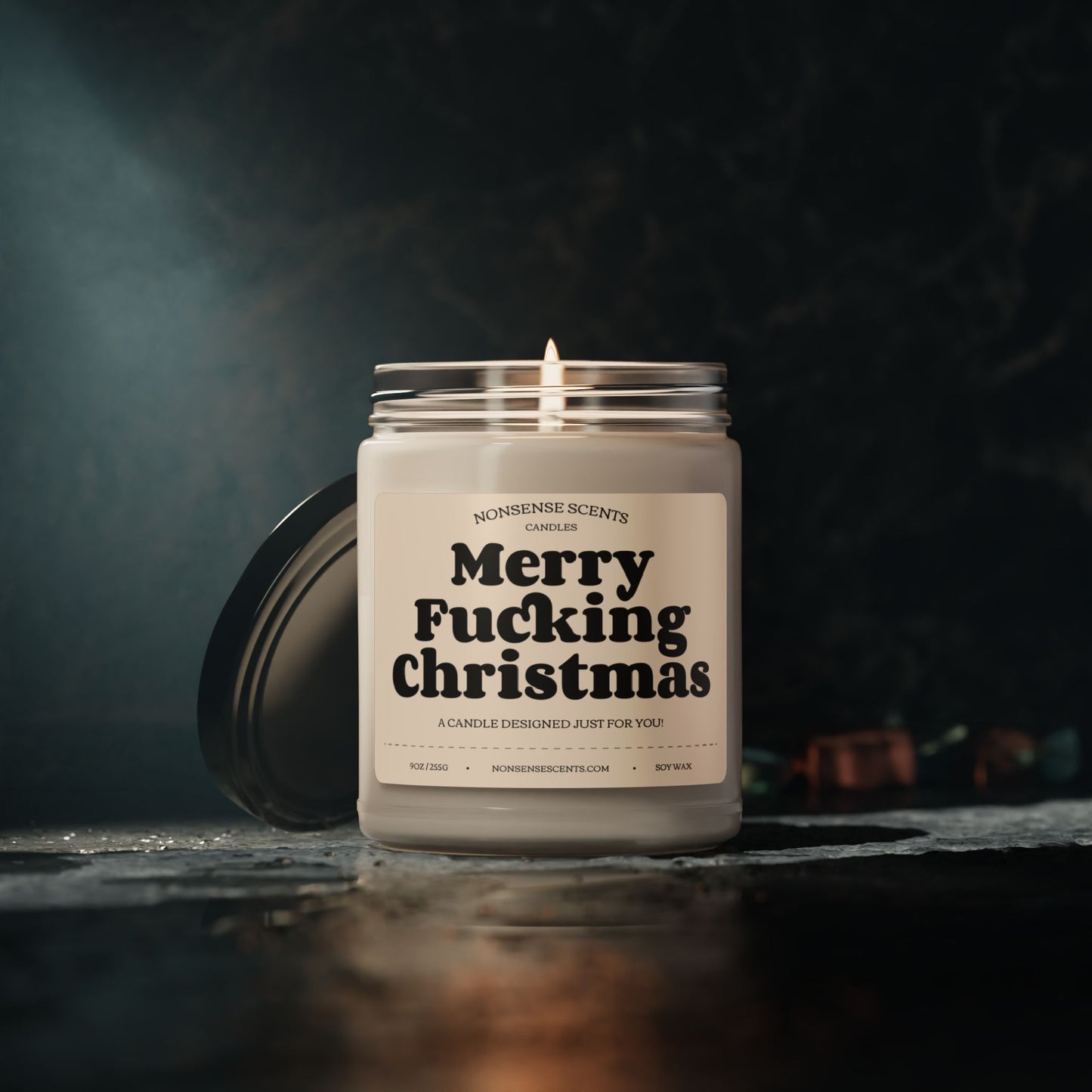 Merry Fucking Christmas - Funny Gag Gift Scented Candle by Nonsense Scents