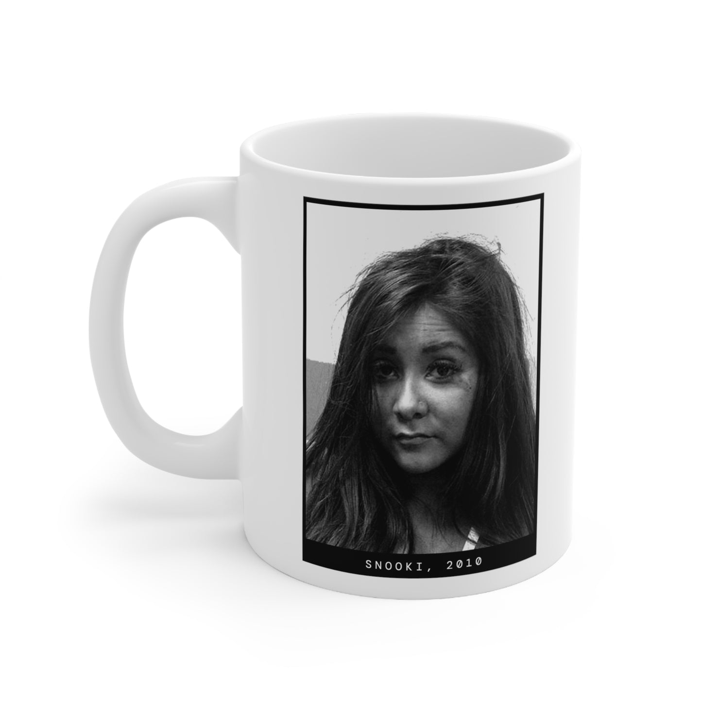 Snooki, taza con foto policial de una celebridad en 2010