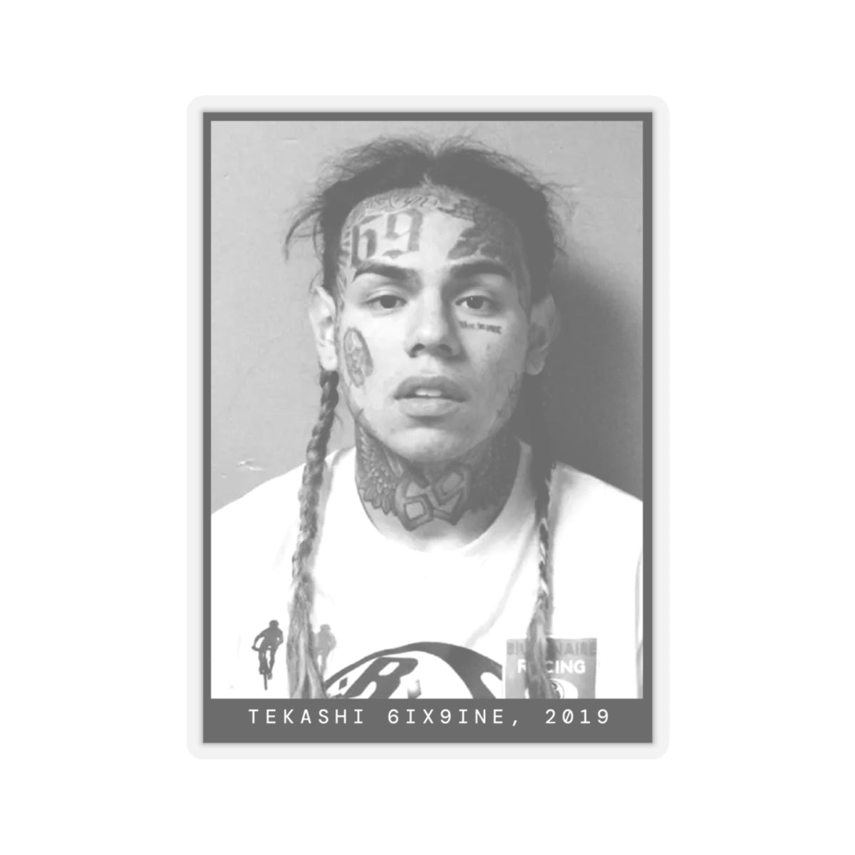 Tekashi 6ix9ine, 2019 Rapper Mugshot Sticker