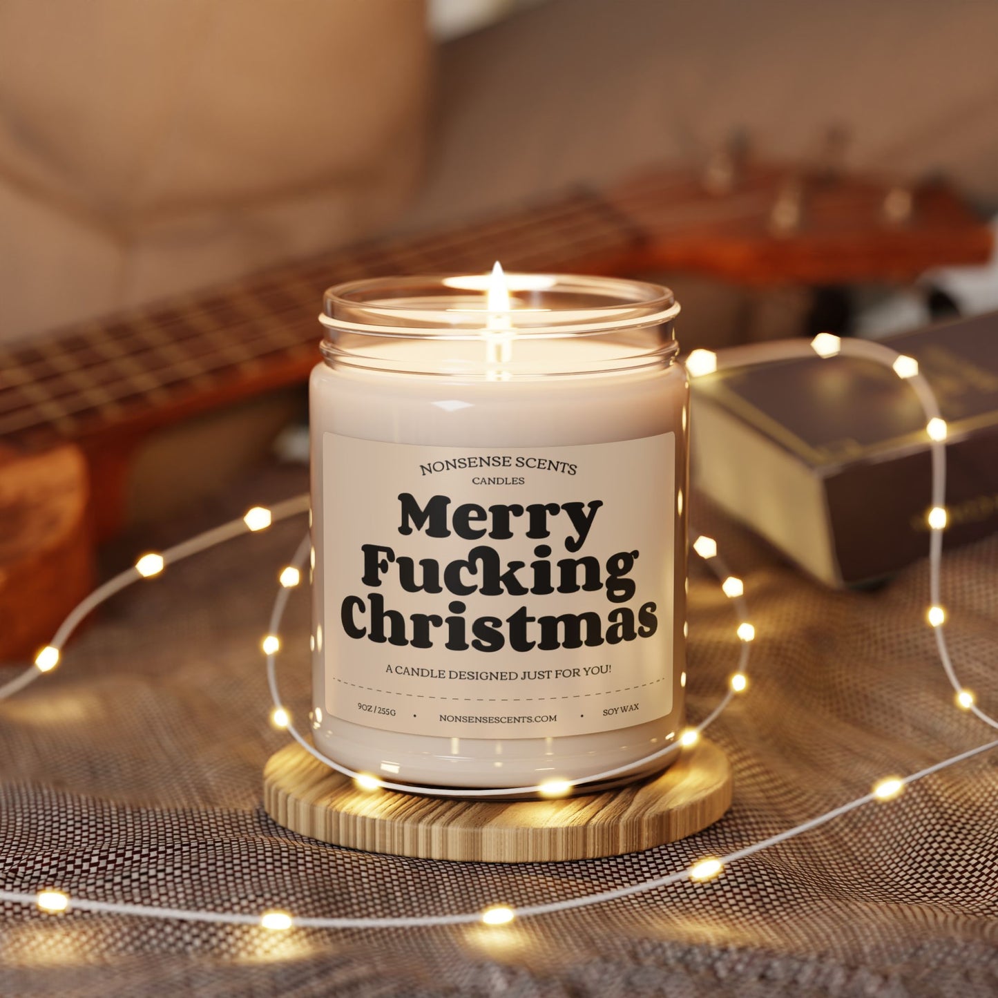 Merry Fucking Christmas - Funny Gag Gift Scented Candle by Nonsense Scents