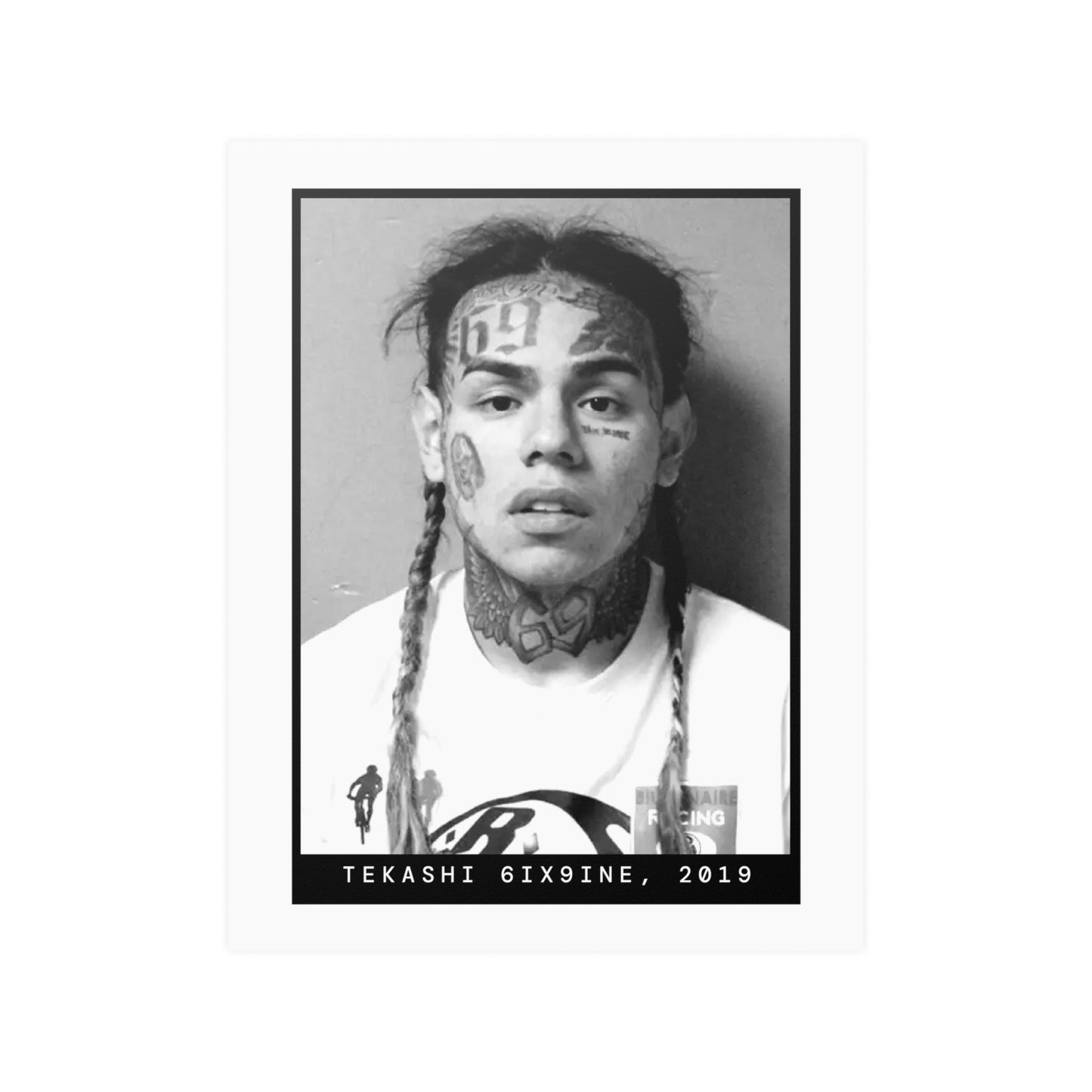 Tekashi 6ix9ine, 2019 Rapper Mugshot Poster