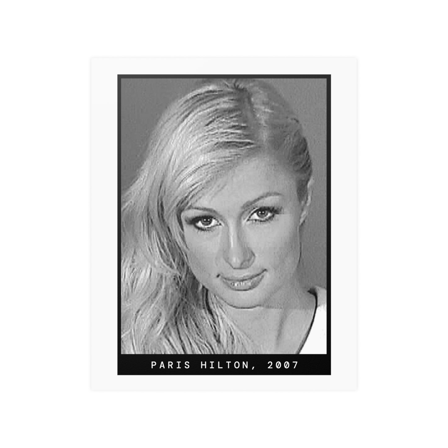 Póster de la foto policial de una celebridad de 2007, Paris Hilton