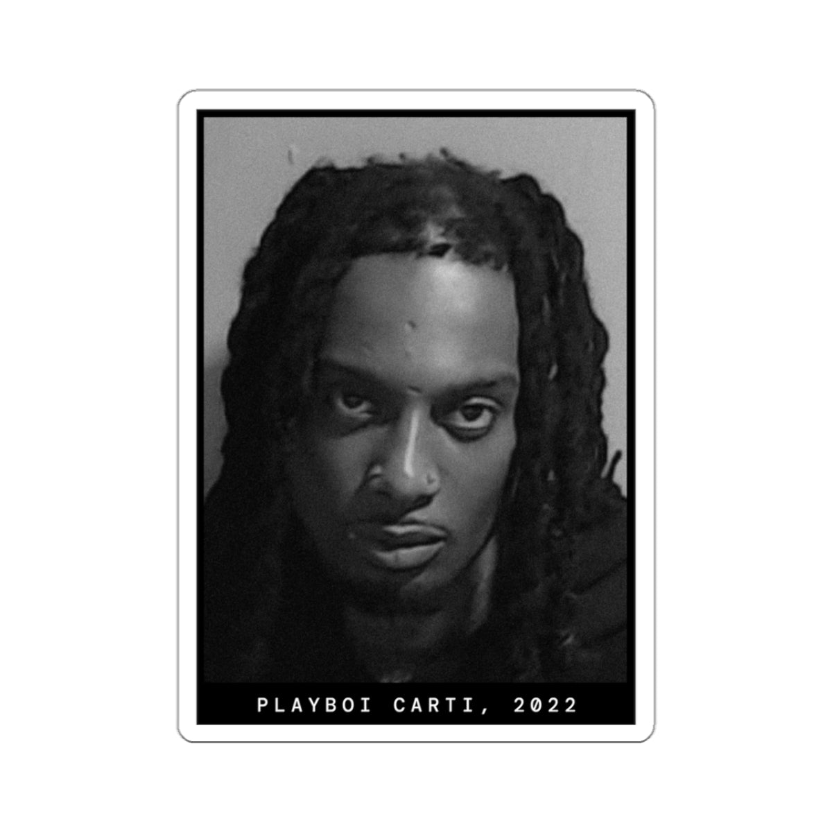 Playboi Carti, 2022 Rapper Mugshot Sticker