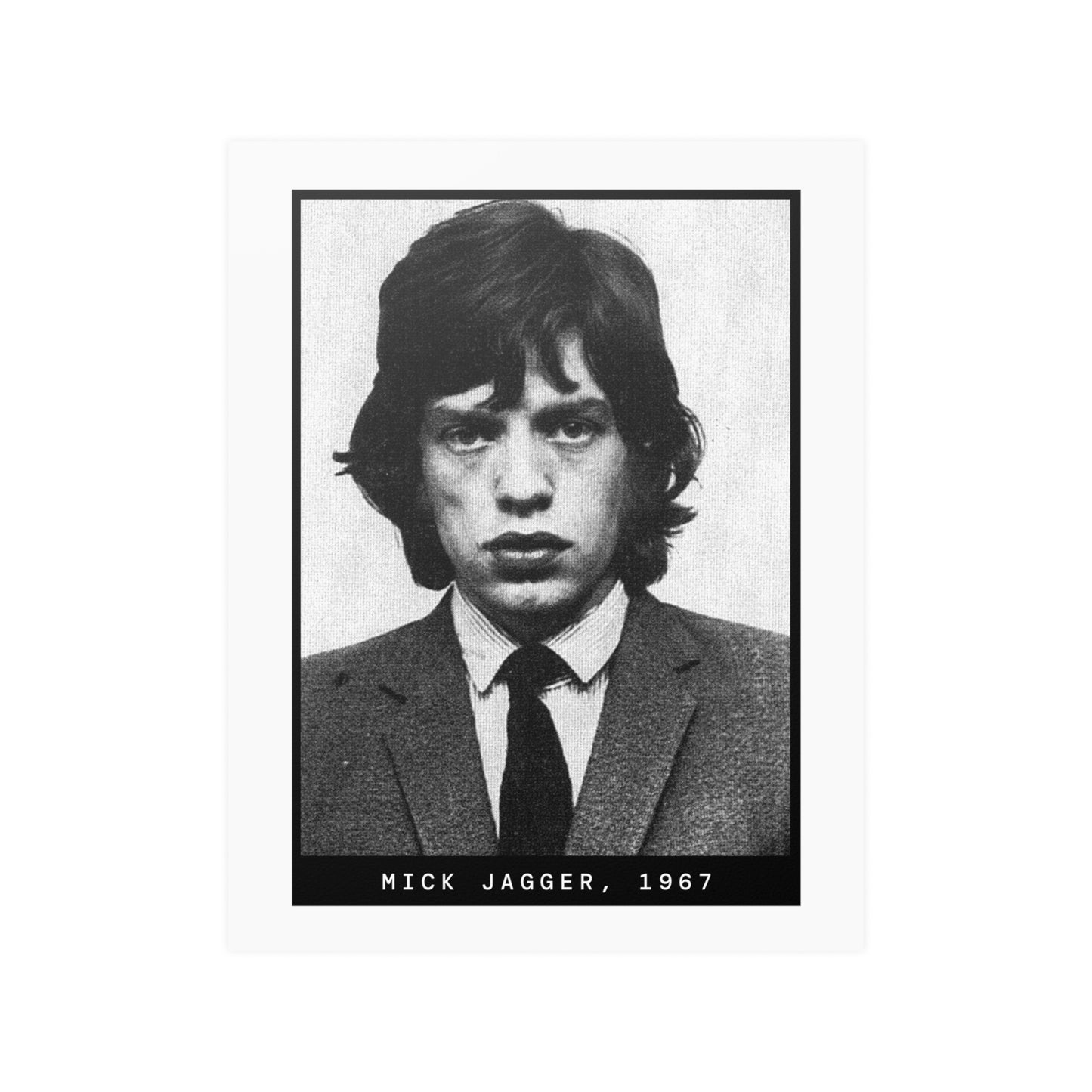 Mick Jagger, 1967 Singer Mugshot Poster