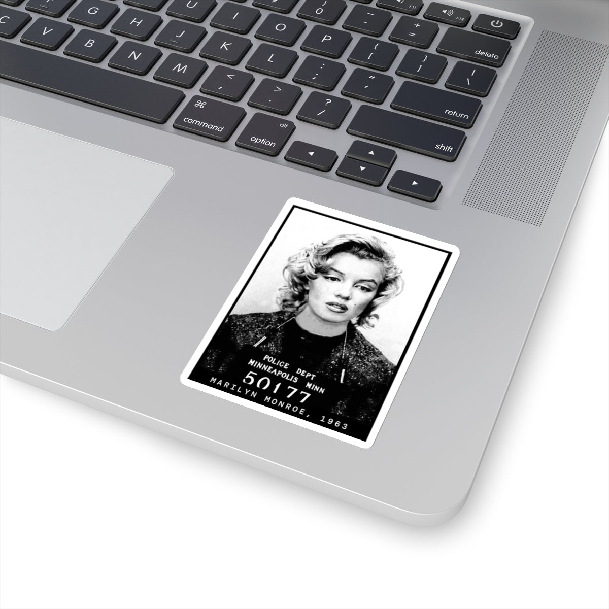 Marilyn Monroe, 1963 Actress Mugshot Sticker