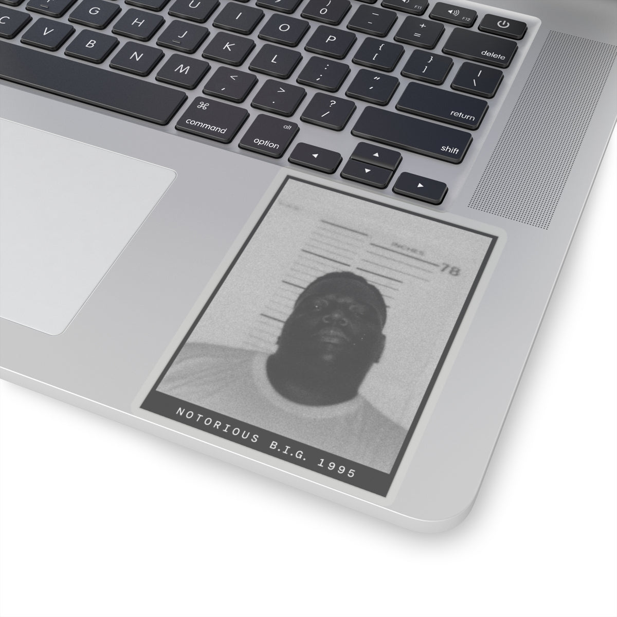 Notorious B.I.G. 1995 Rapper Mugshot Sticker