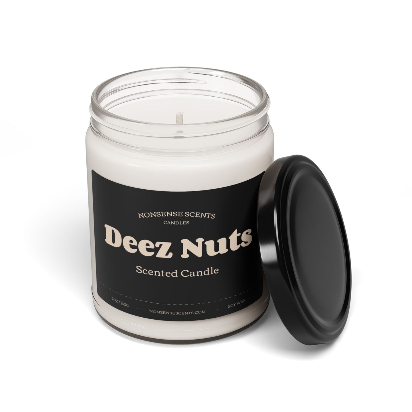 Deez Nuts Scented Candle - Funny Gag Gift Candle by Nonsense Scents