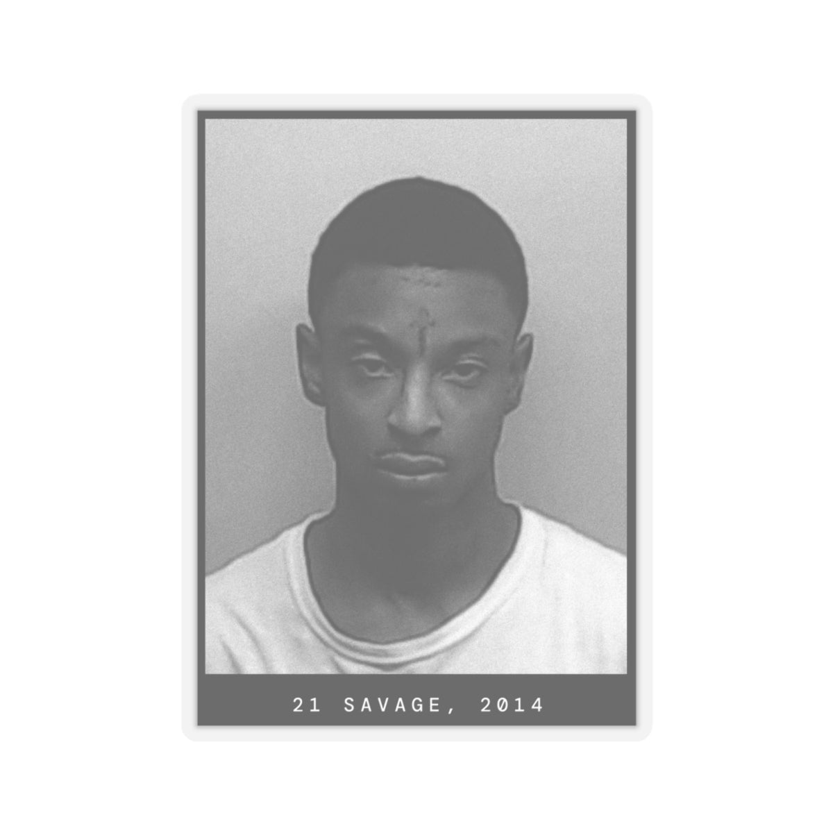 21 Savage, 2014 Rapper Mugshot Sticker