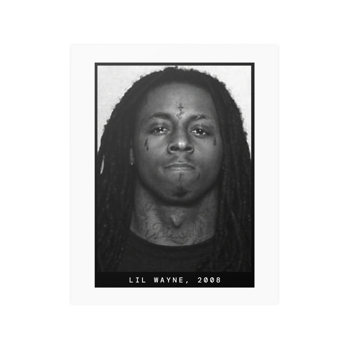 Lil Wayne, 2008 Rapper Mugshot Poster