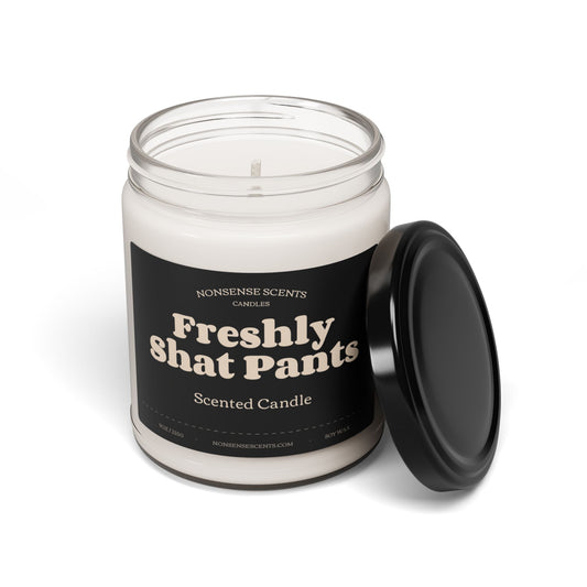 Freshly Shat Pants Scented Candle - Funny Gag Gift Candle by Nonsense Scents