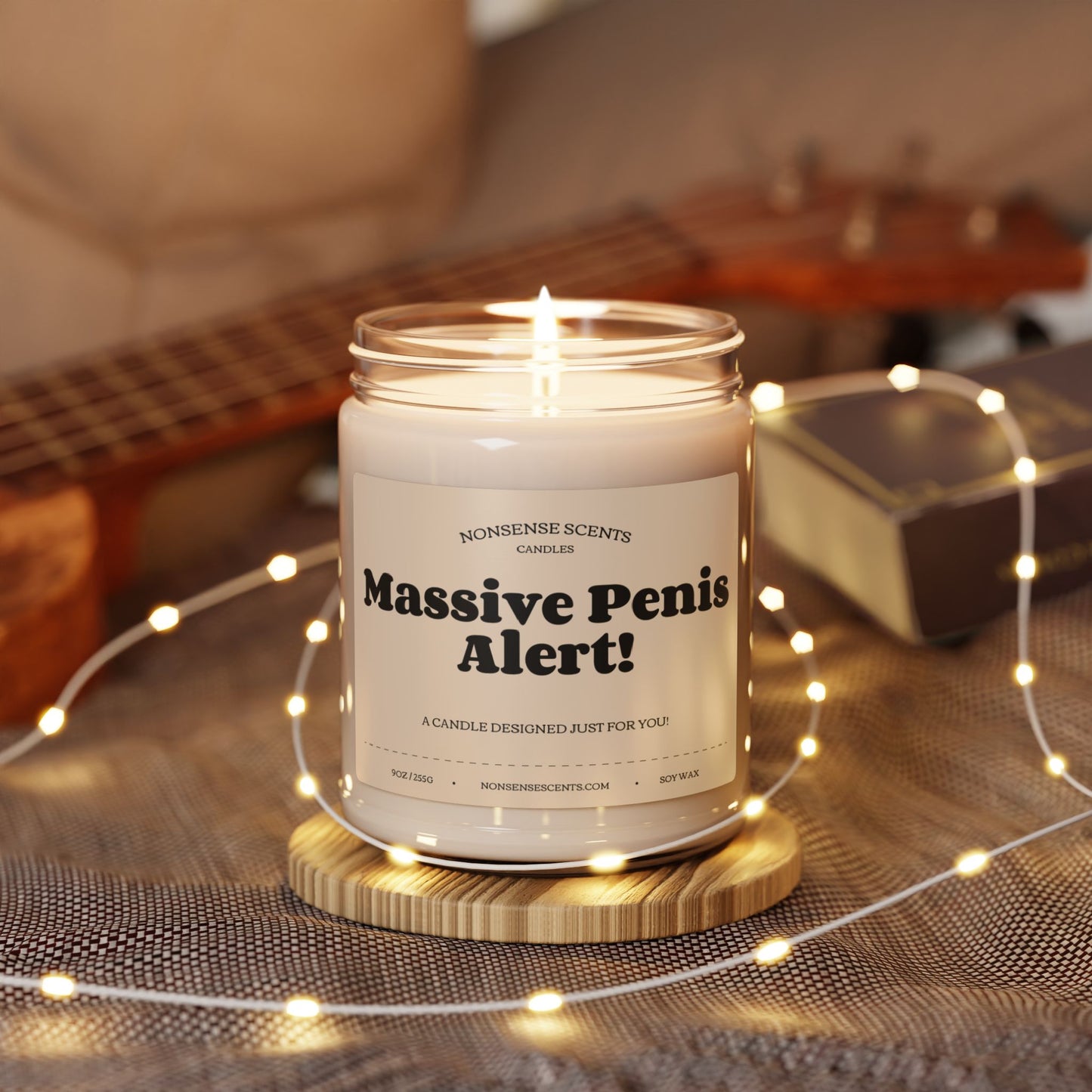 Massive Penis Alert! - Funny Gag Gift Scented Candle by Nonsense Scents