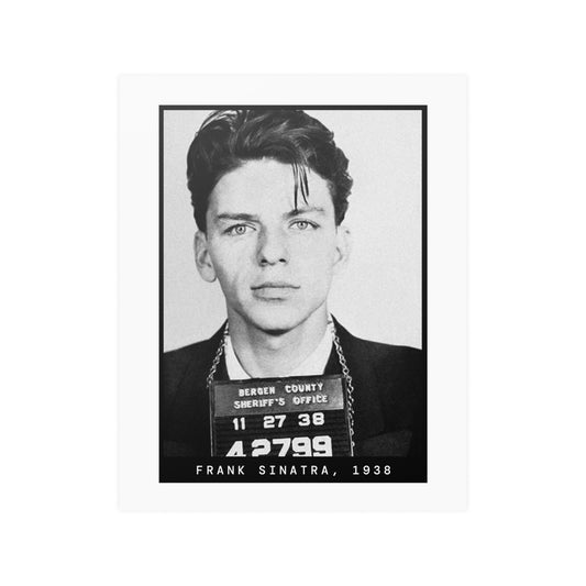 Frank Sinatra, 1938 Singer Mugshot Poster