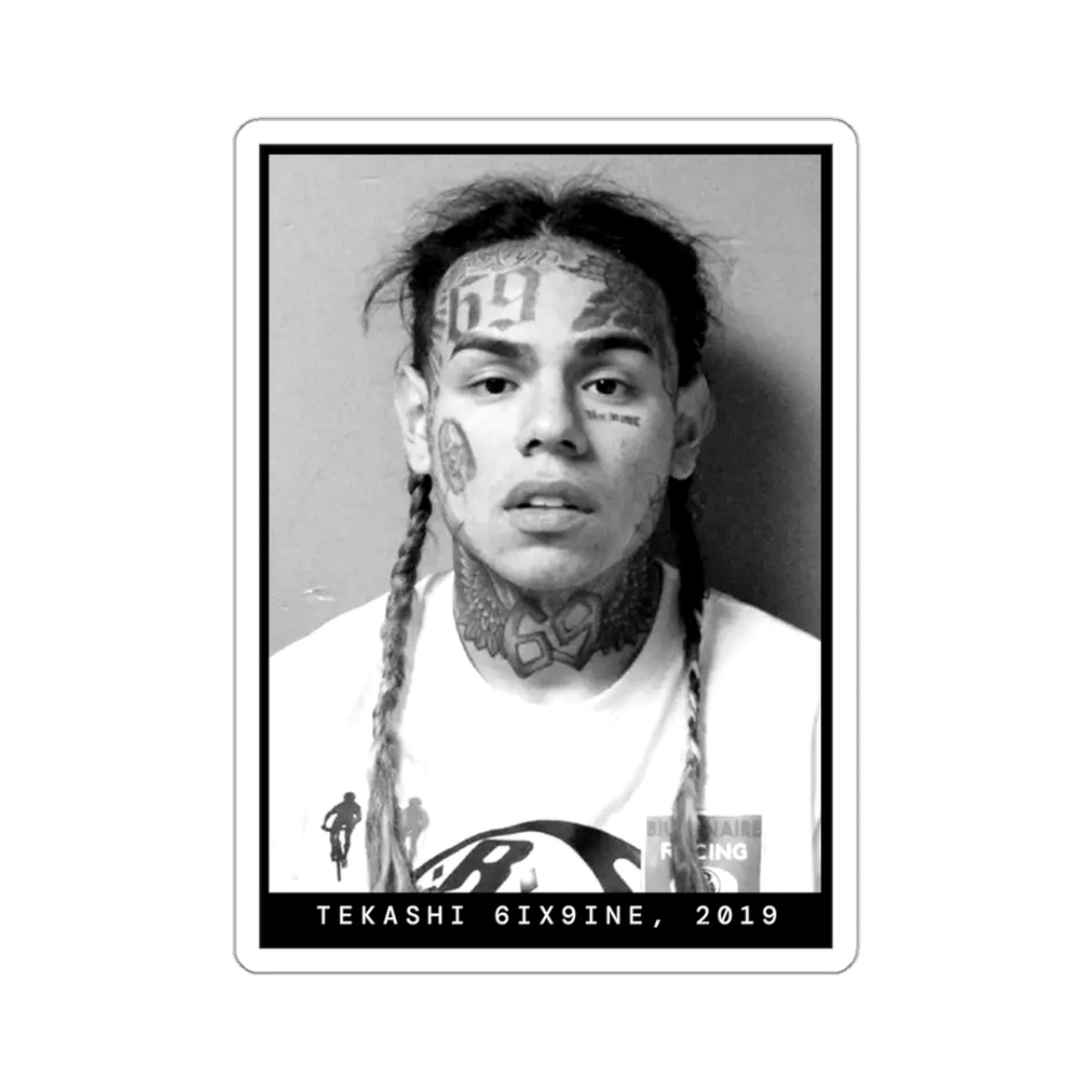 Tekashi 6ix9ine, 2019 Rapper Mugshot Sticker