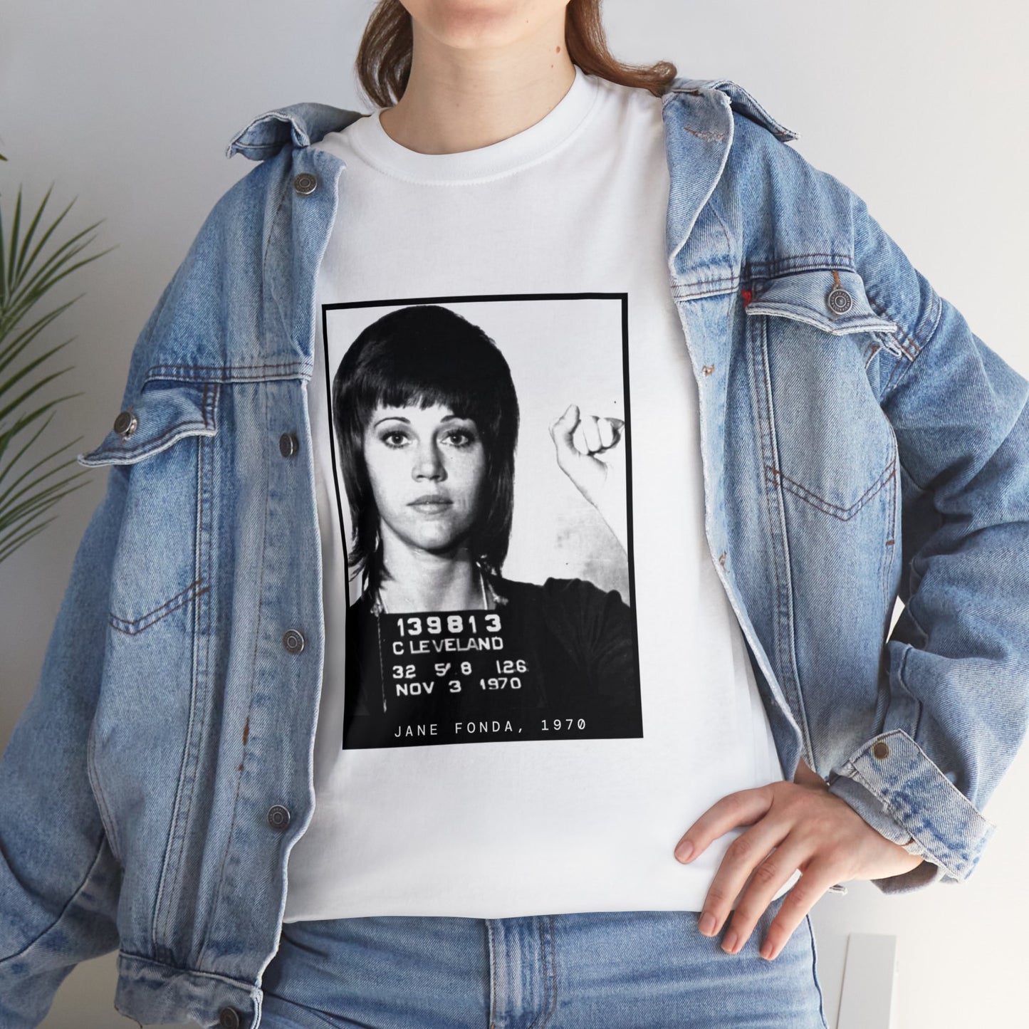 Jane Fonda, 1970 Activist Mugshot Tee