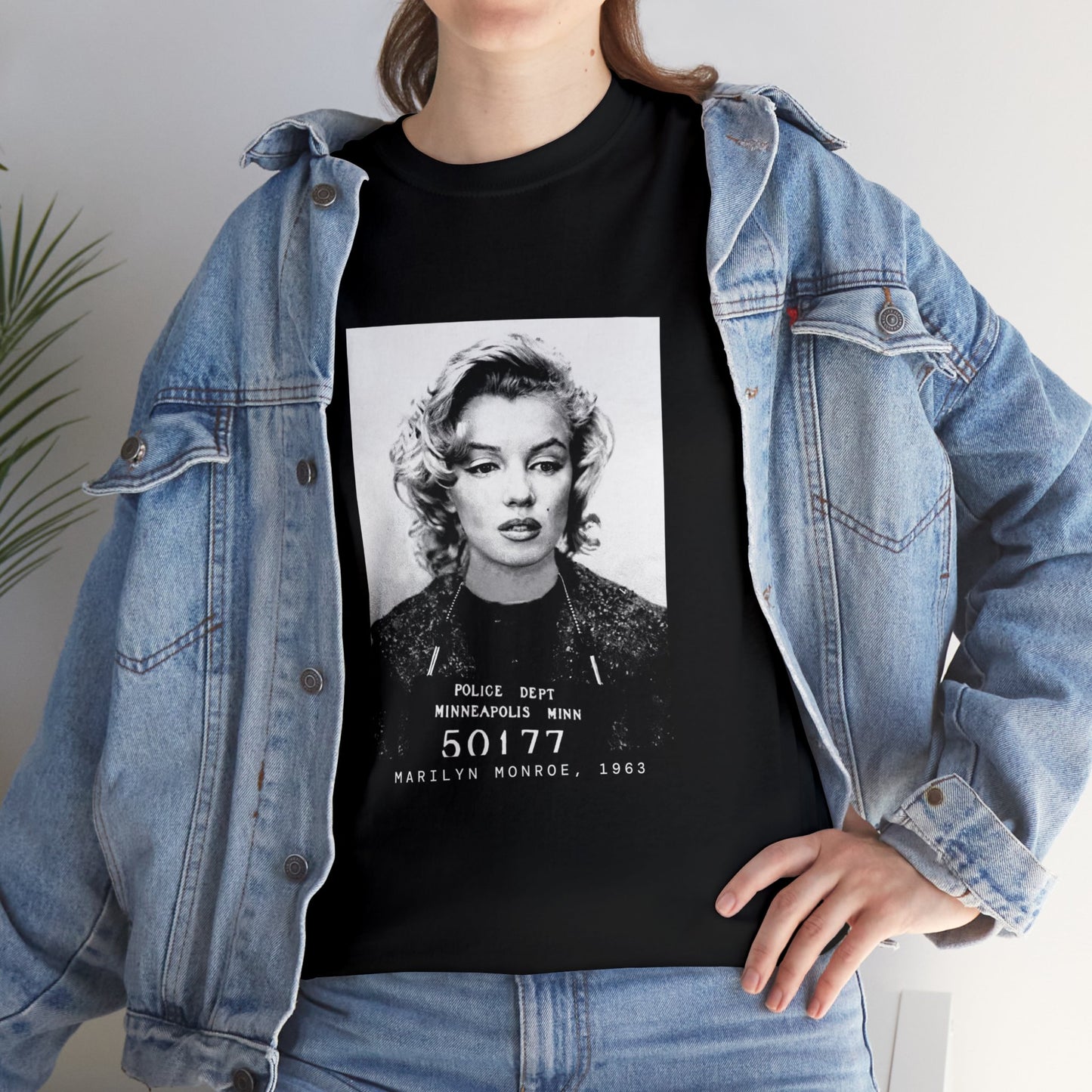 Marilyn Monroe, 1963 Actress Mugshot Tee