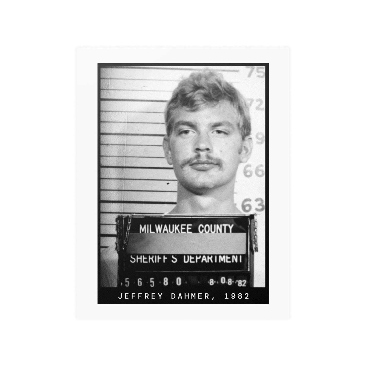 Jeffrey Dahmer, 1982 Serial Killer Mugshot Poster