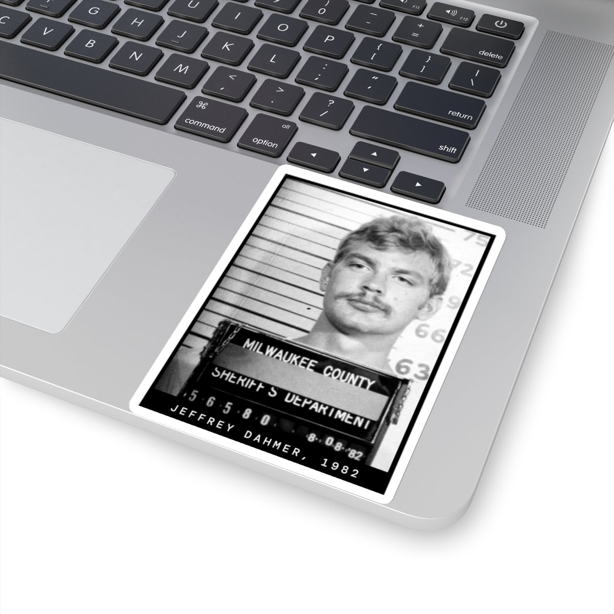 Jeffrey Dahmer, 1982 Serial Killer Mugshot Sticker