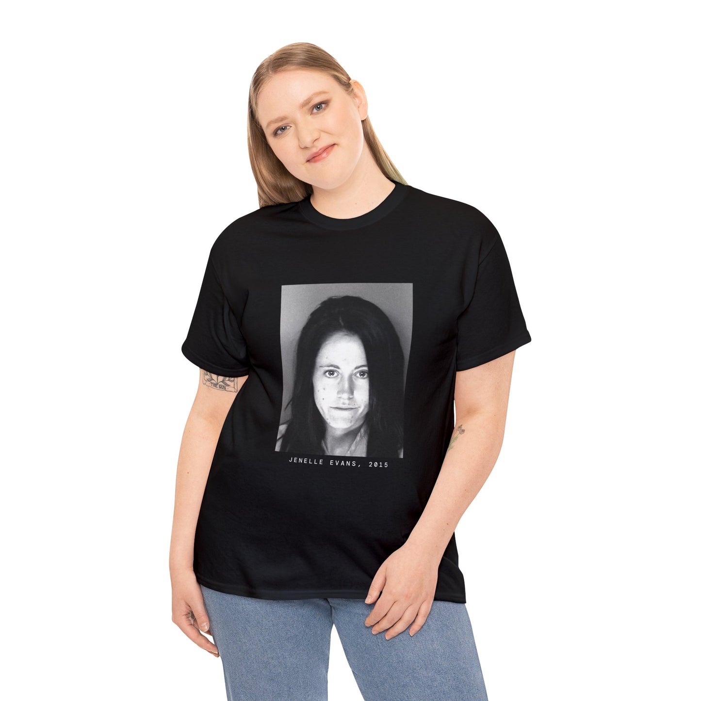 Camiseta con foto policial de una celebridad de Jenelle Evans, 2015 