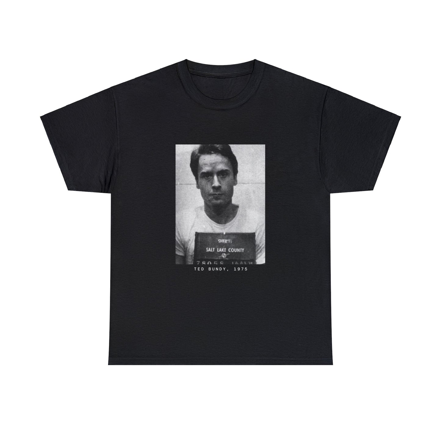 Camiseta con foto policial de Ted Bundy, asesino en serie de 1975