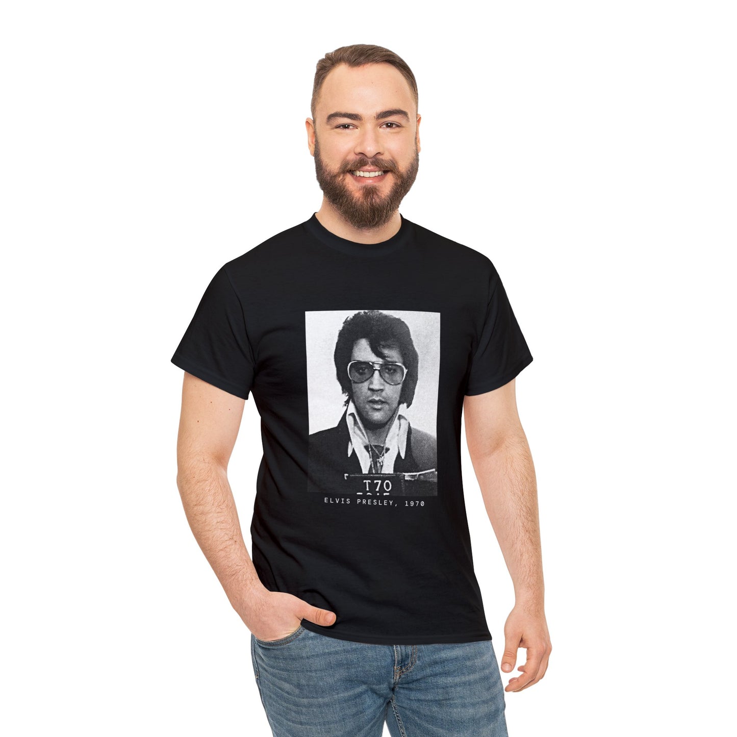 Elvis Presley, 1970 Singer Mugshot Tee