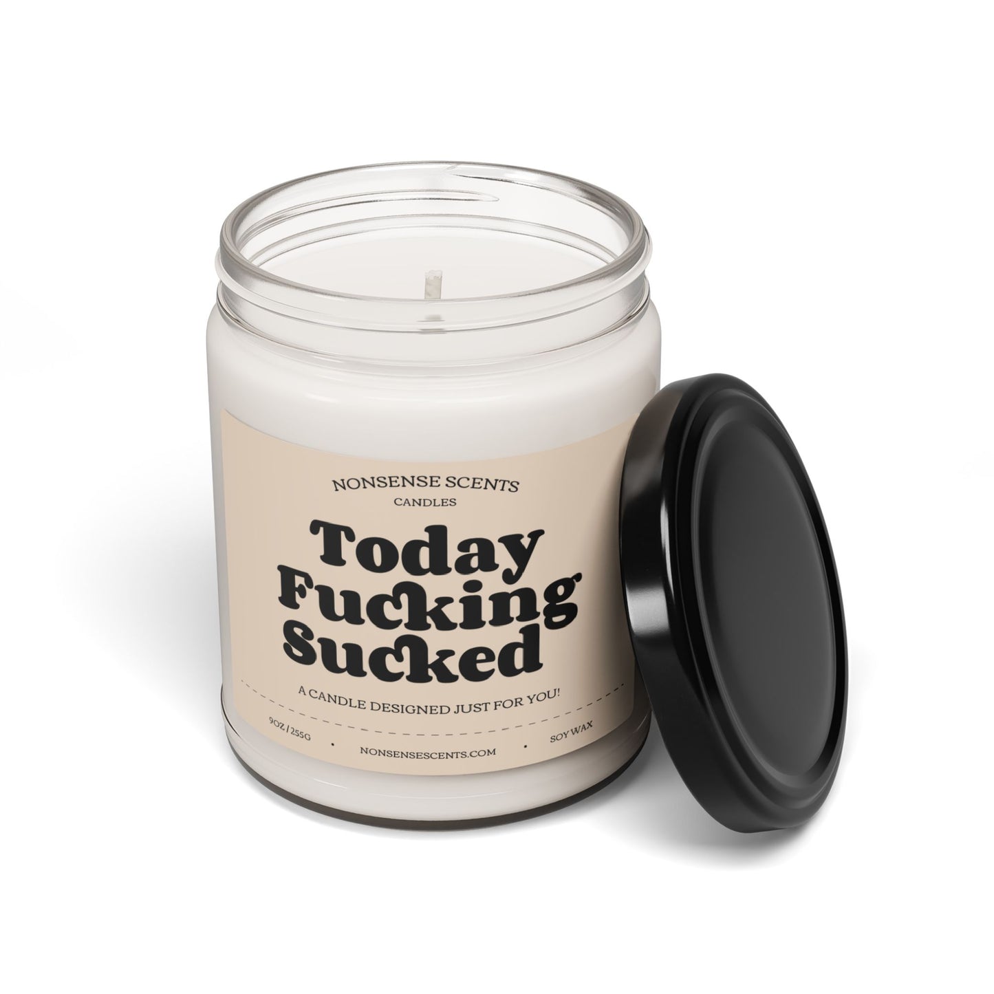 Today Fucking Sucked - Funny Gag Gift Scented Candle by Nonsense Scents