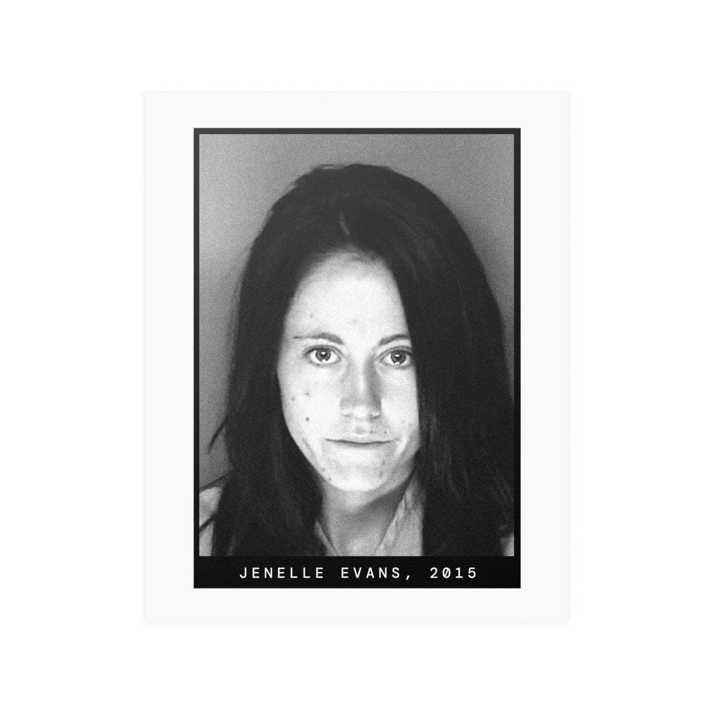 Póster de la foto policial de una celebridad de 2015, Jenelle Evans