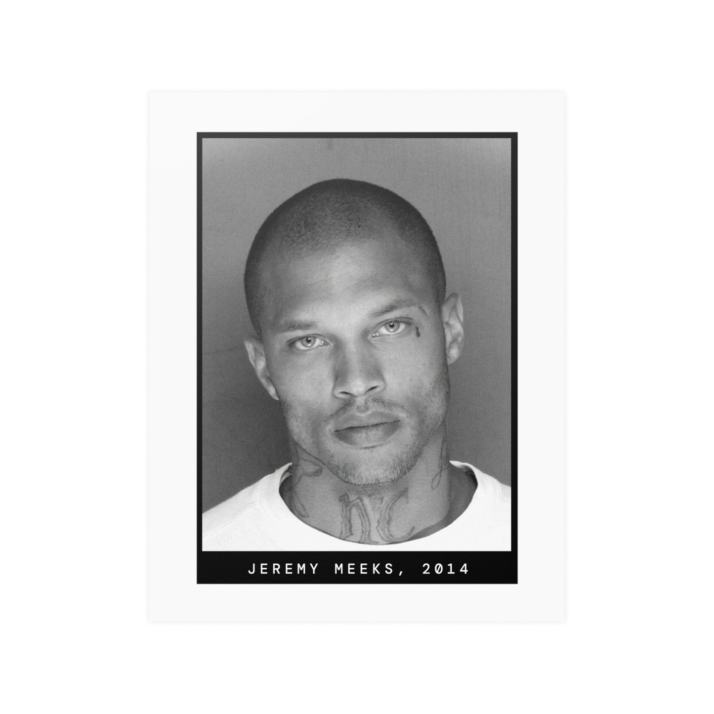 Póster de la foto policial de Jeremy Meeks, 2014