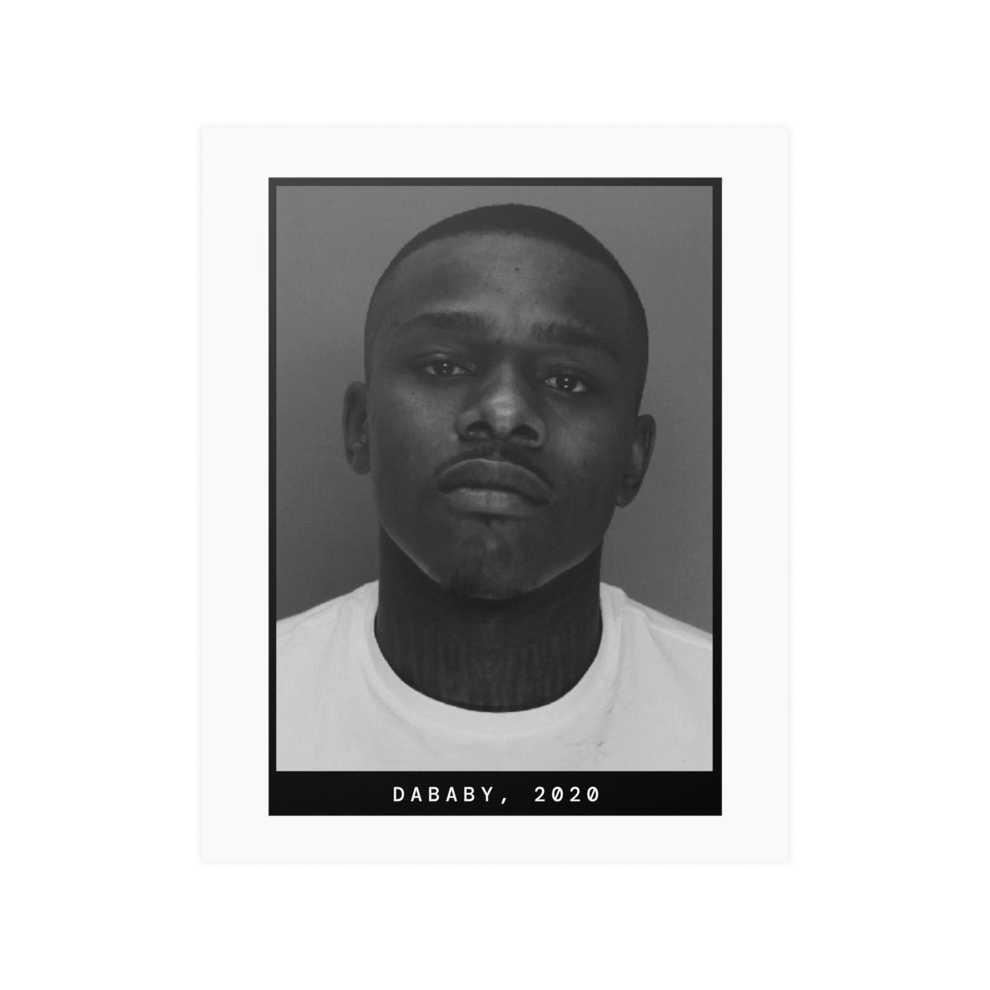 DaBaby, 2020 Rapper Mugshot Poster