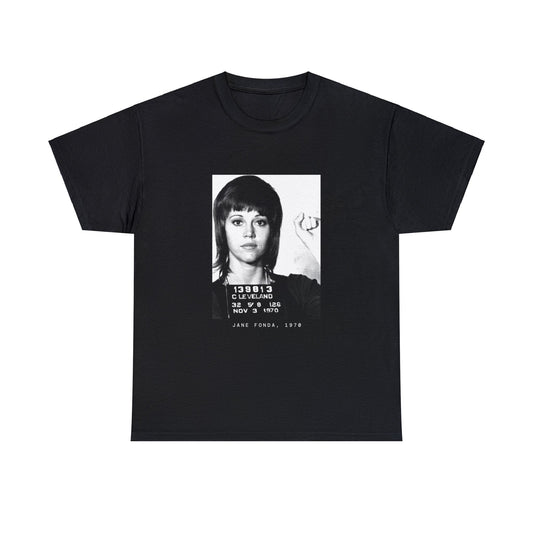 Jane Fonda, 1970 Activist Mugshot Tee