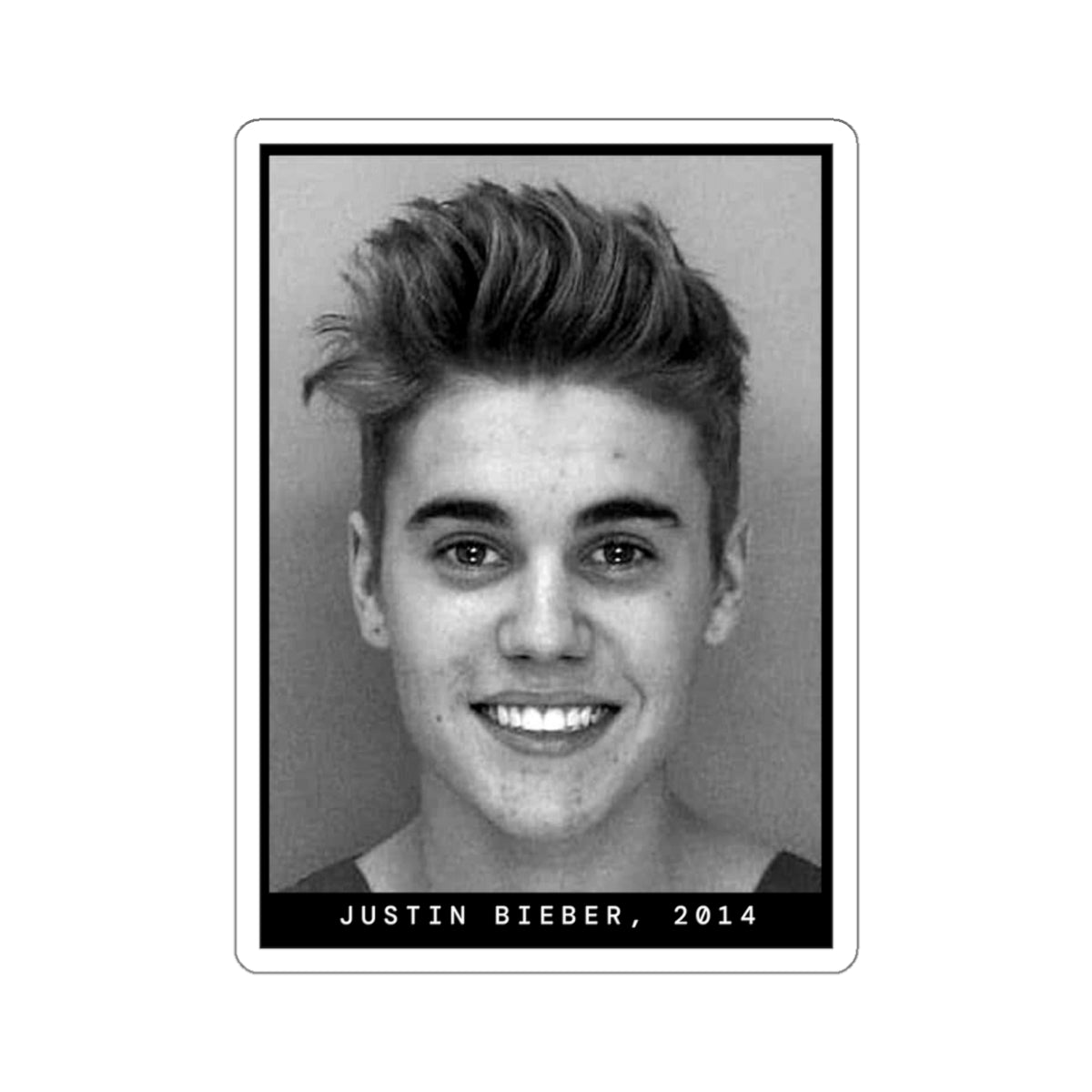 Justin Bieber, 2014 Singer Mugshot Sticker