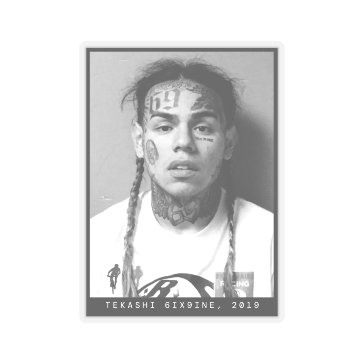 Tekashi 6ix9ine, 2019 Rapper Mugshot Sticker