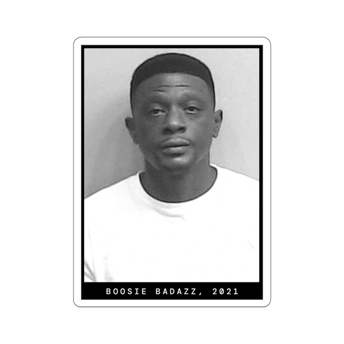 Pegatina de foto policial de Boosie Badazz, Lil Badazz, rapero de 2021