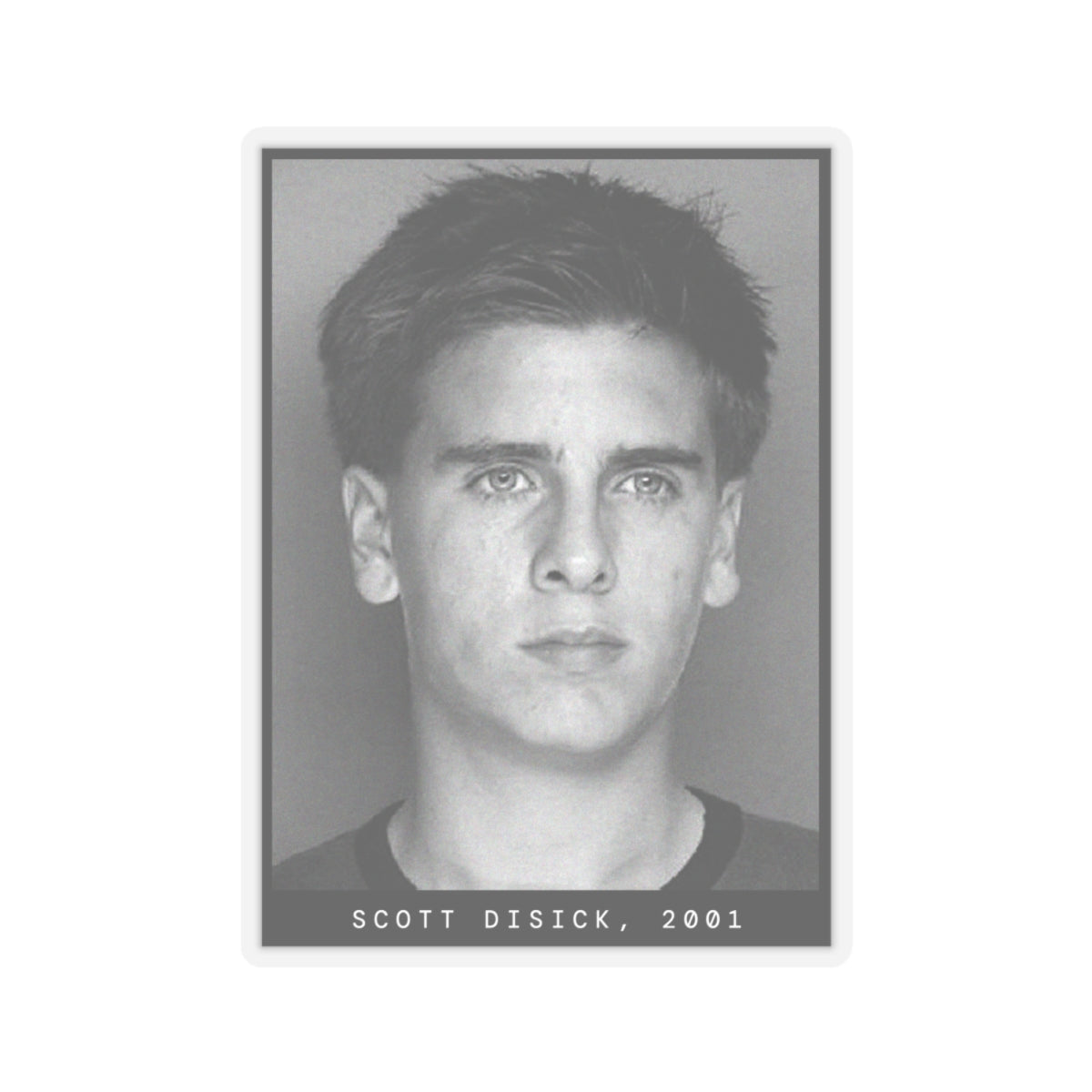 Scott Disick, 2001 Celebrity Mugshot Sticker