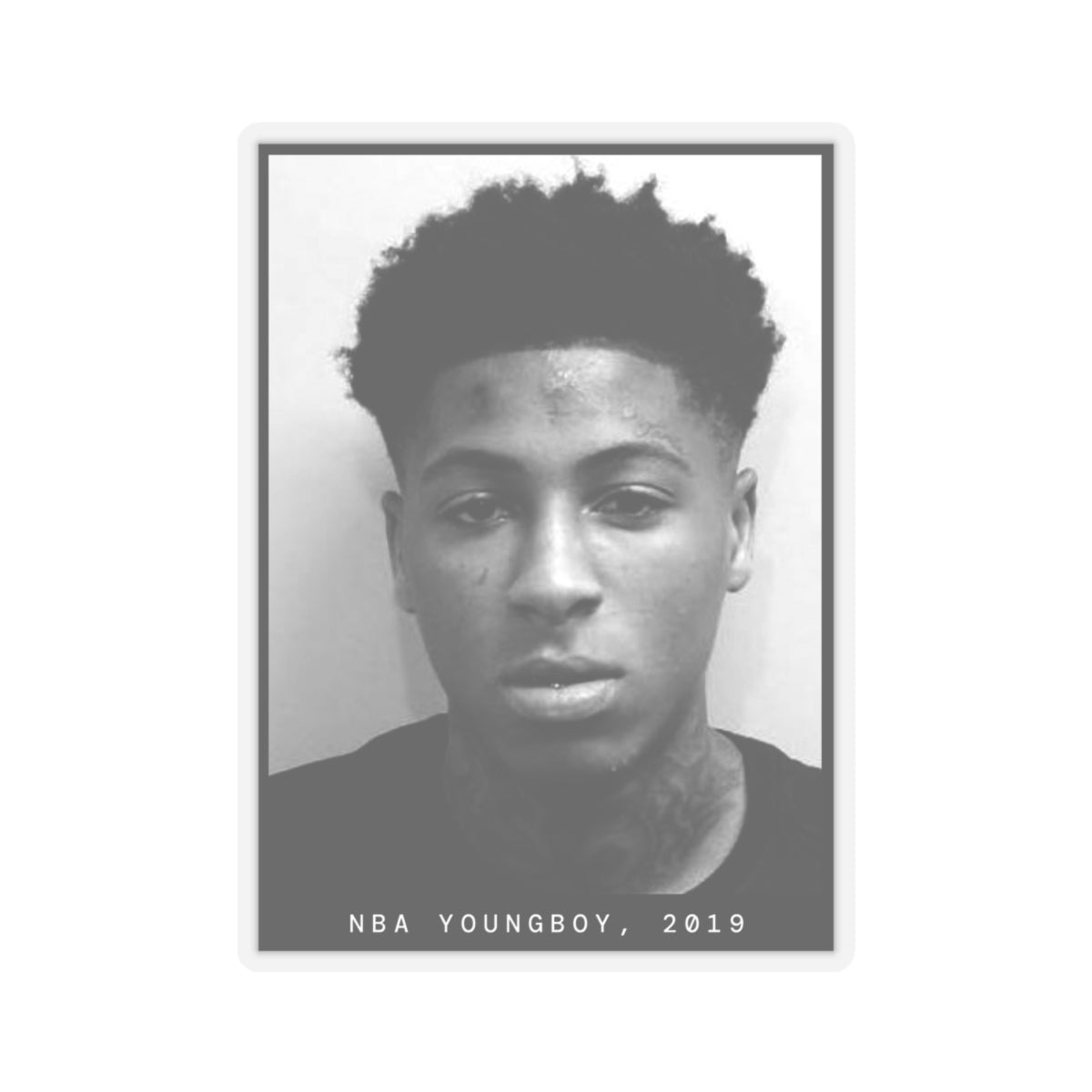 NBA Youngboy, 2019 Rapper Mugshot Sticker