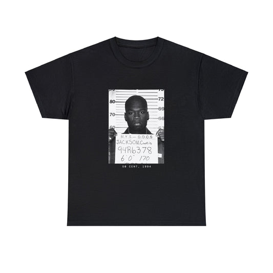 Camiseta con foto policial de rapero de 50 Cent, 1994