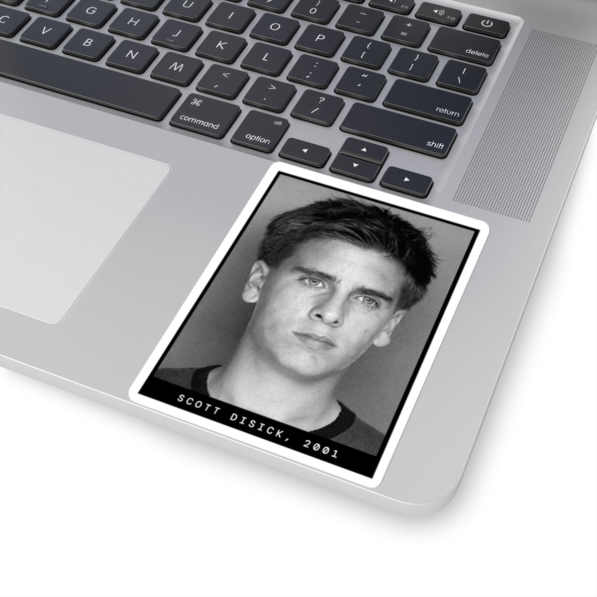 Scott Disick, 2001 Celebrity Mugshot Sticker