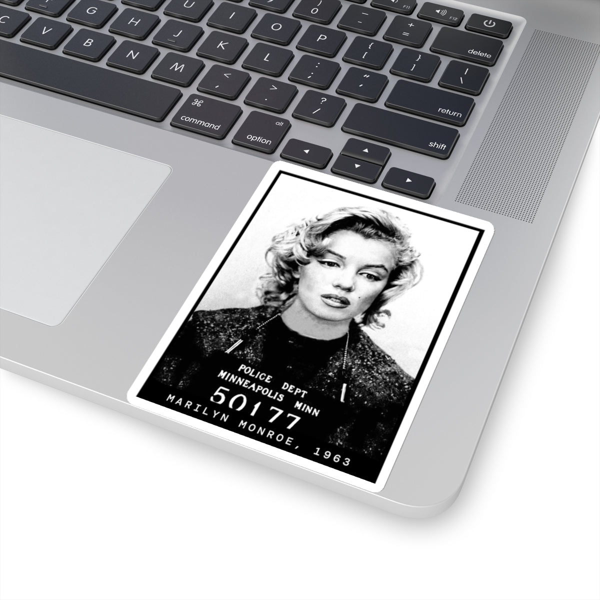 Marilyn Monroe, 1963 Actress Mugshot Sticker