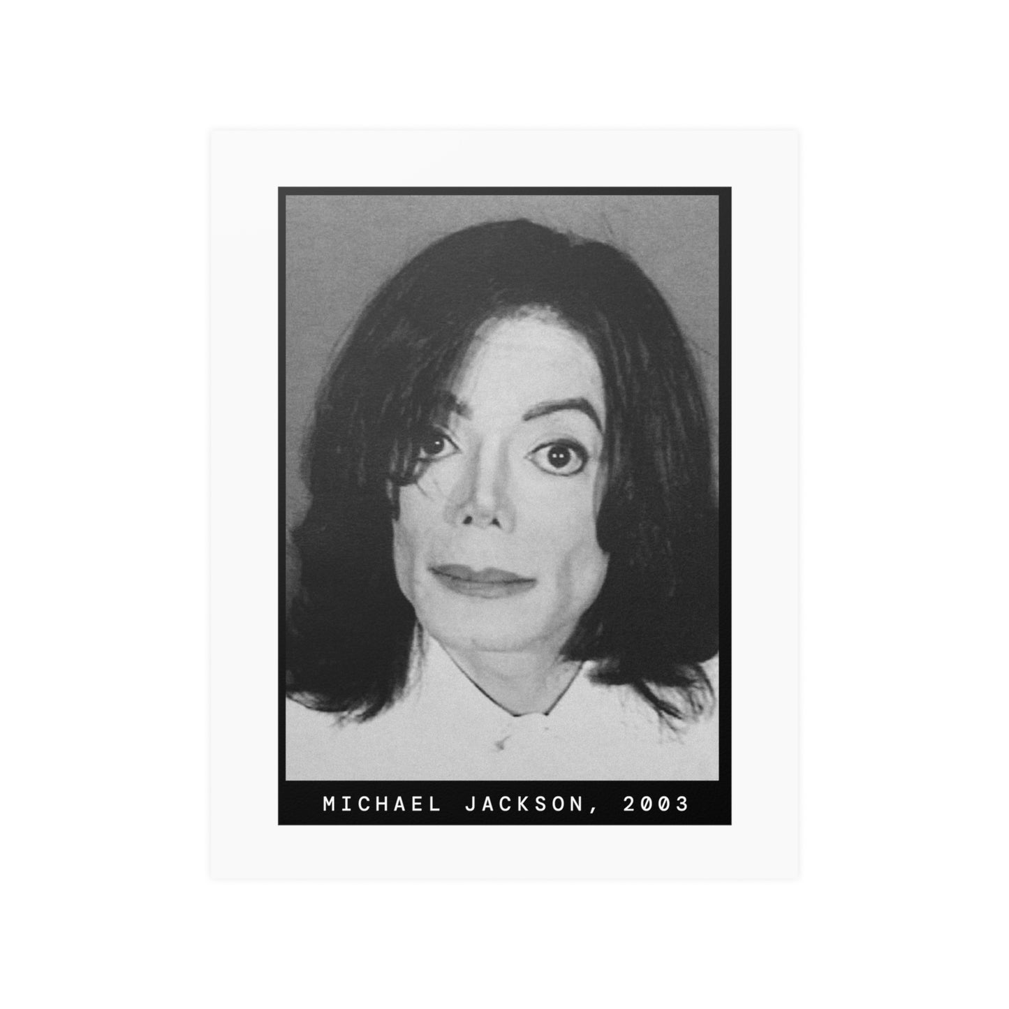 Michael Jackson, 2003 Singer Mugshot Poster