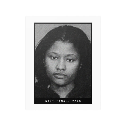 Nicki Manaj, 2003 Female Rapper Mugshot Poster