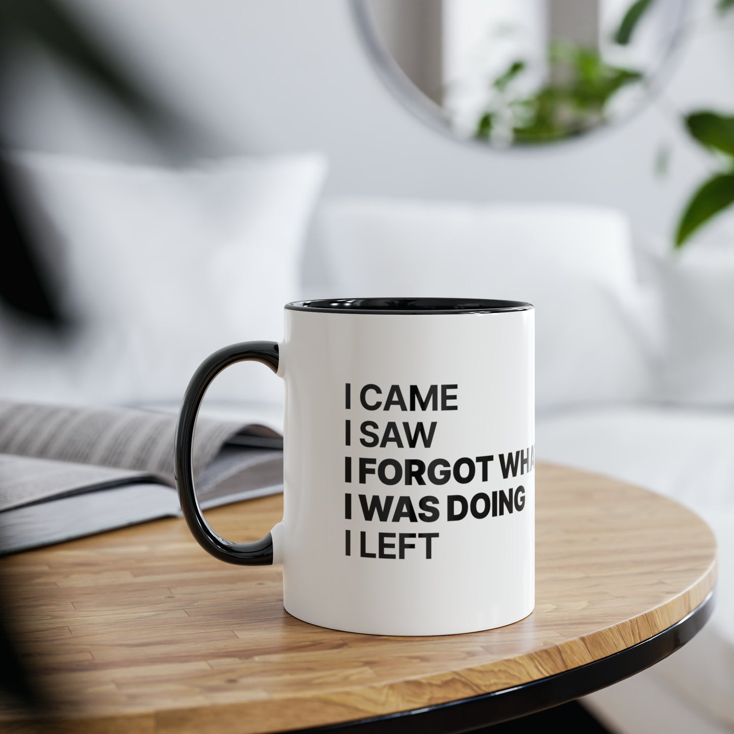 I Came. I Saw. I Forgot What I Was Doing. I Left. Funny Mug