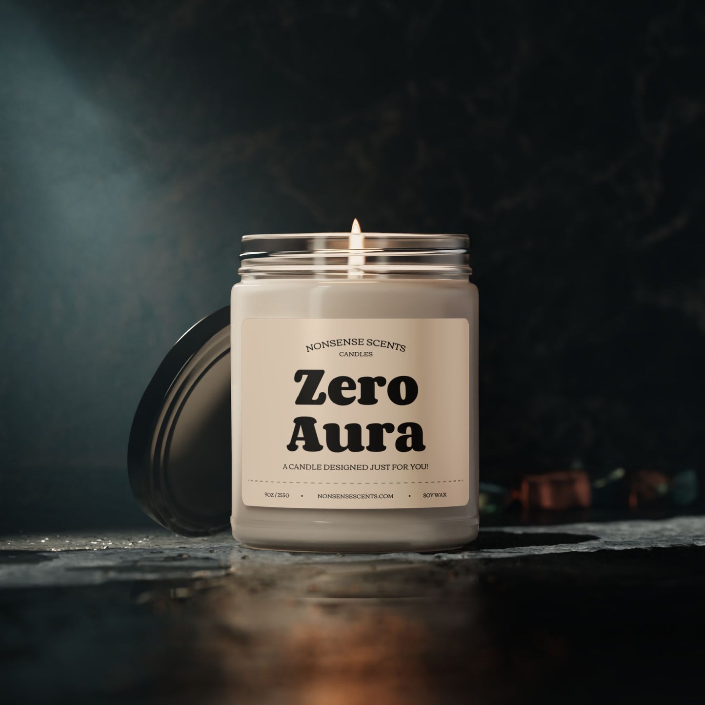 Vela perfumada Zero Aura: regalo divertido y gracioso de Nonsense Scents