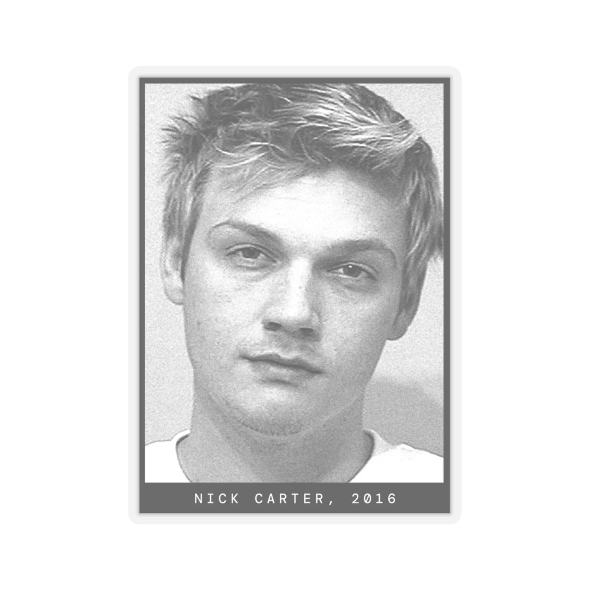 Nick Carter, 2016 Singer Mugshot Sticker