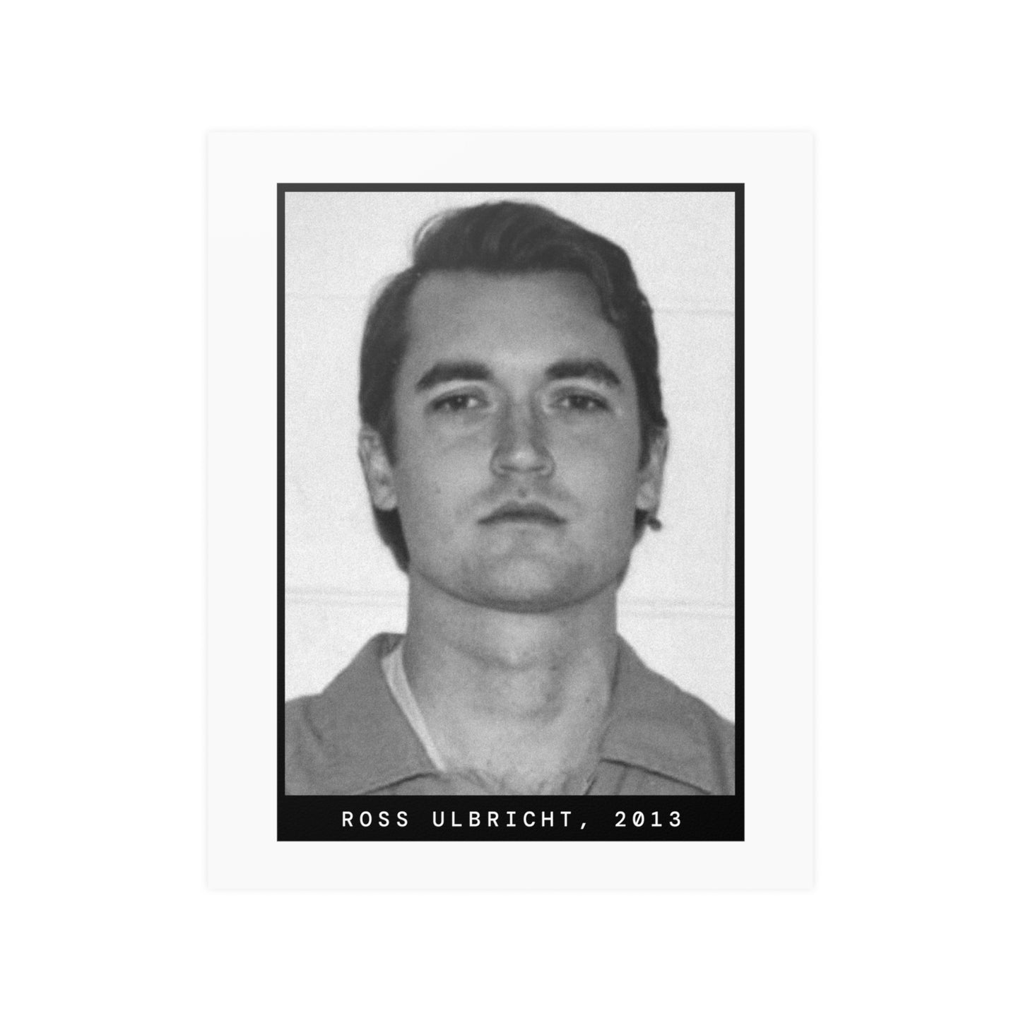 Ross Ulbricht, 2013 Silkroad Mugshot Poster