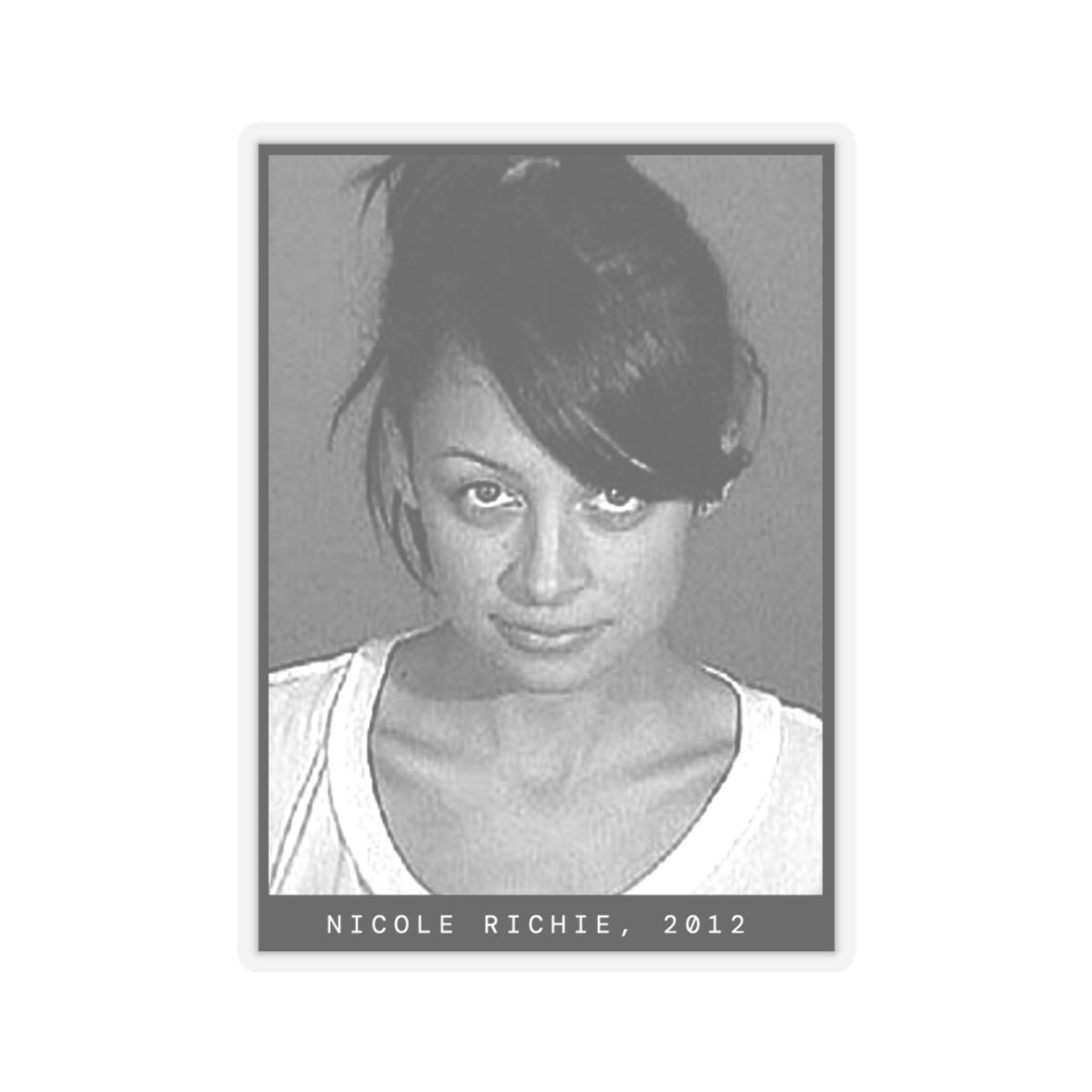 Nicole Richie, 2012 Celebrity Mugshot Sticker