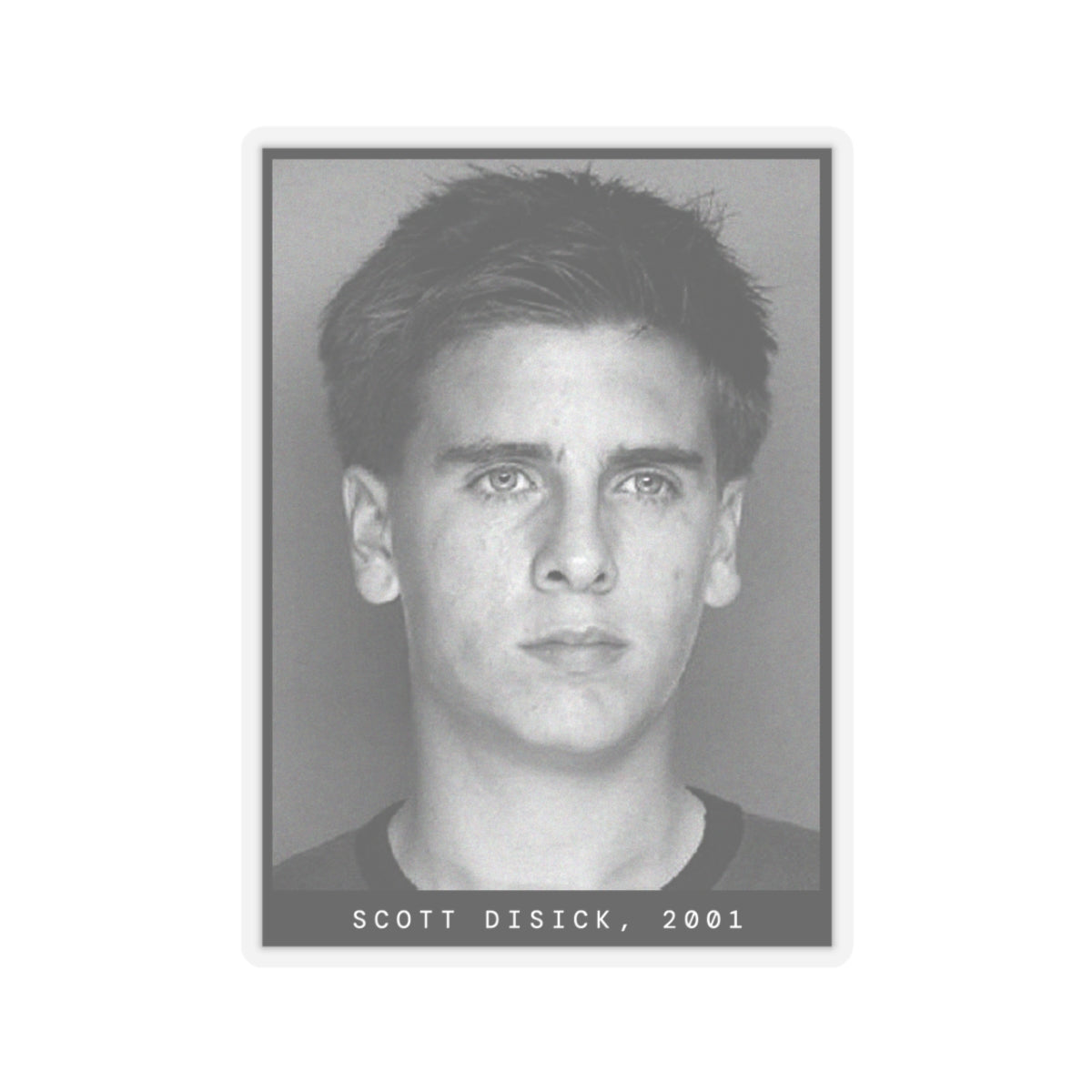 Scott Disick, 2001 Celebrity Mugshot Sticker