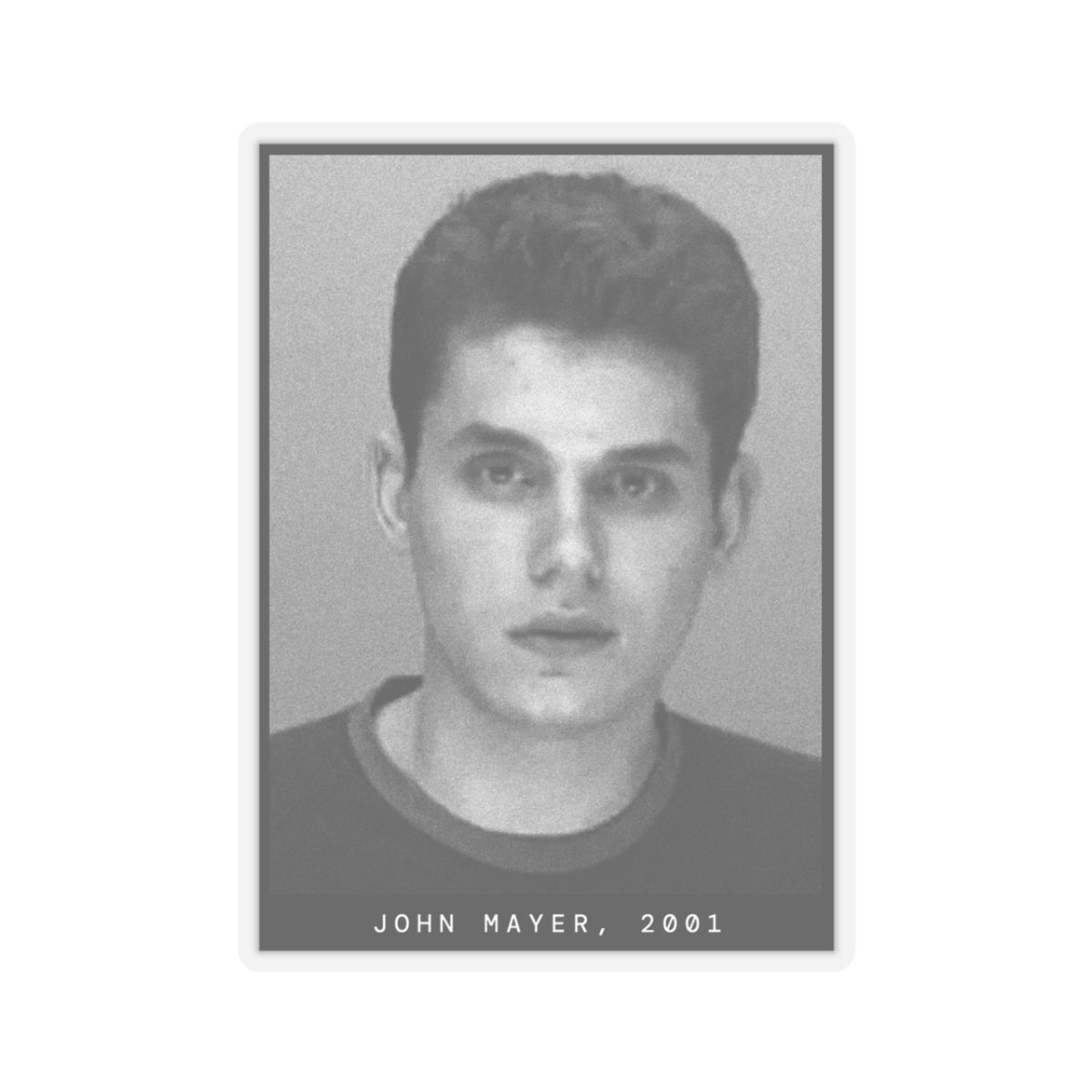 John Mayer, 2001 Singer Mugshot Sticker